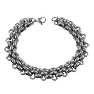 Bracelet en acier inoxydable fait à la main, couleur or, pour hommes, Hip Hop, bijoux de mode de haute qualité - Product Image 4