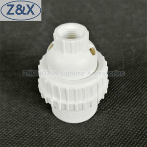 Piezas y accesorios de lámparas de fábrica, venta al por mayor, portalámparas B22 de plástico blanco/negro - Product Image 5