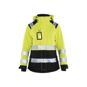 BLAKLADER - 490419873399L Chaqueta de concha de alta visibilidad para mujer Amarillo/Negro-EAN 7330509505663 ROPA DE TRABAJO DE LA HI-VIS - Product Image 1