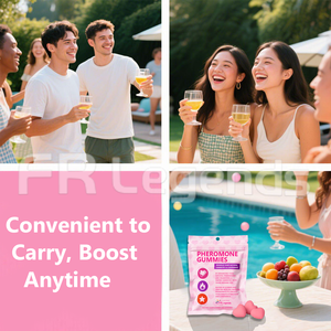 อาหารเสริมฮอร์โมนเพศหญิงออร์แกนิกคุณภาพสูงจากโรงงานผู้ผลิต (OEM) สารสกัดจากพืช ช่วยเพิ่มเสน่ห์ ฟีโรโมนแบบกัมมี่สำหรับผู้หญิง - Product Image 3