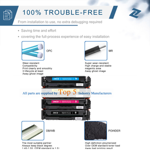 Cartouche de toner couleur <span class=keywords><strong>Zeco</strong></span> pour HP 410A CF410A, compatible avec les cartouches de toner HP de qualité supérieure - Product Image 2