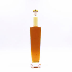 Finition plante personnalisée en <span class=keywords><strong>verre</strong></span>, carrée, cristal transparent, whisky, liqueur, sérum, cognac, bouteilles de 700ml avec dessus en liège, 50 pièces - Product Image 4
