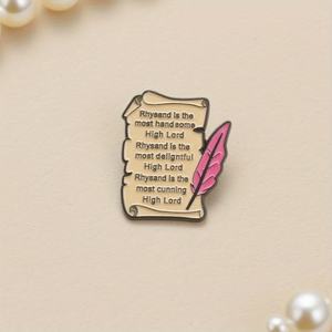 Insignia inspirada en Thorn and Rose Court, citas creativas del alfabeto inglés - Product Image 2