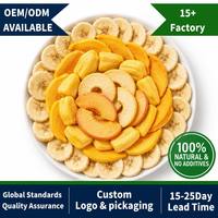 Mélange de fruits lyophilisés en vrac pour céréales, pièces de fruits mélangés, vente en gros, petit-déjeuner sain, légumes et fruits séchés non OGM