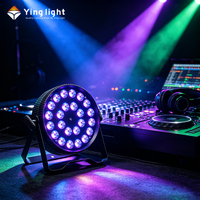 Luz LED Slim Par de Alta Luminosidad 24*15W, 8 Canales, DMX512 Master-Slave, para Escenarios, Bodas, Discotecas, Luces de Fiesta