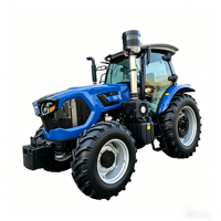 Tracteur agricole 4x4 de 160 CV avec cabine confortable, outil agricole professionnel