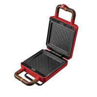 Gaufrier à trancher unique, 3 en 1, 364173/600W, appareil à sandwich et gaufres, plaques de dessins animés détachables antiadhésives, à boucle fixe