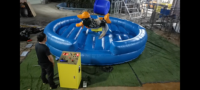 Toro mécanique commercial pour Rodeo Western, avec options de cheval, licorne, requin, vache, et jeu de combat de toros Wipe Out
