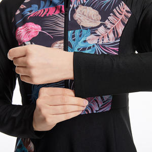 儿童女孩穆斯林全身泳衣带头巾游泳帽伊斯兰拼布谦虚妈妈和女儿沙滩装泳衣 - Product Image 5