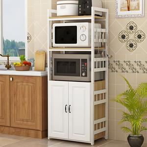 Armoire moderne à 4 niveaux, blanche, hauteur de 165cm, pour four à <span class=keywords><strong>micro</strong></span>-<span class=keywords><strong>ondes</strong></span>, rangement de boulangers pour la cuisine - Product Image 6