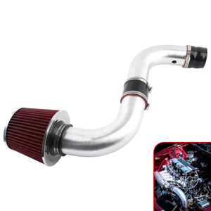 Kit de Admisión de Aire Frío de 3 Pulgadas para <span class=keywords><strong>Honda</strong></span> Civic Acura <span class=keywords><strong>Integra</strong></span> K20 <span class=keywords><strong>K24</strong></span> K Swap DC2 EG Ek 1992-00, Intercambio de Motor, Rojo y Plateado - Product Image 2