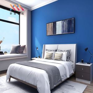 <span class=keywords><strong>Papier</strong></span> <span class=keywords><strong>peint</strong></span> PVC auto-adhésif uni mat, imperméable, pour salle de bain, chambre à coucher, salon, moderne, simple, couleur unie violette - Product Image 4