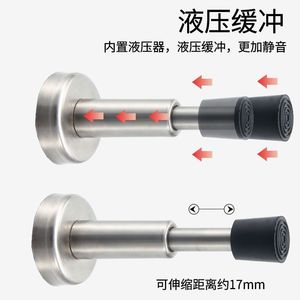 ตัวกั้นประตูไฮดรอลิกแบบติดผนัง สแตนเลส ดีไซน์เรียบง่าย ติดตั้งง่าย - Product Image 3