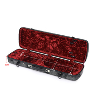 Étui pour violon Start13-OV 4/4, coque rigide en fibre de verre, compression, antichoc, étanche, durable, portable avec 4 loquets en nickel noir
