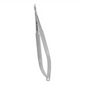 Porte-aiguille en acier inoxydable courbé pour ophtalmologie, instrument médical, porte-aiguille pour chirurgie buccale, porte-aiguille Barraquer - Product Image 1
