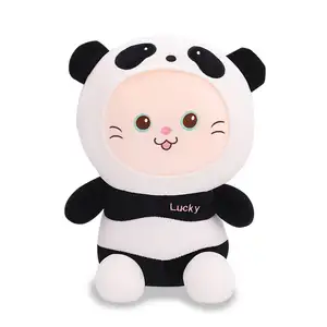 Großhandel Stuffy Plushy Schwarz-Weiß Tom Jess Die Gefüllte Hot Selling Plüsch Benutzer definierte Paar Bunte Cheshire Cartoon Cat