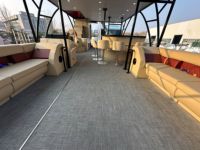 Nouveau Yacht de Luxe pour Fêtes, Bateau Ponton en Aluminium à Double Pont de 36 pieds, avec Salle de Bain Privée, Toboggan, Moteur Hors-Bord, pour Excursions Panoramiques