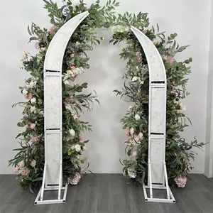 KEWEI 156, decoración de boda, arco Floral Rosa suave, telón de fondo, arco de flores rosas verdes
