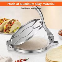 Presse à tortillas manuelle en aluminium antiadhésive, facile à utiliser