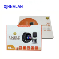 Ensemble Montre Connectée et Téléphone Intelligent X9 Plus avec Carte SIM et Écouteurs Sans Fil 7-en-1 - Meilleures Ventes