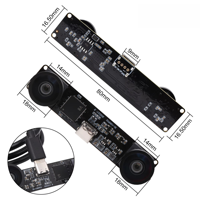 Caméra USB 3D stéréo synchrone VR 3840*1080P 4MP 60fps UVC, module de caméra double mini USB avec objectif grand angle de 120 degrés