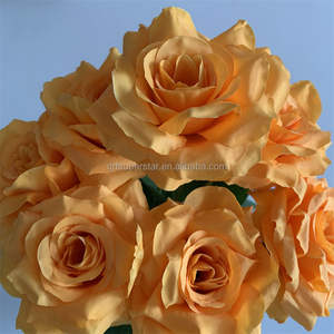 B-513 Flores Artificiales en Oferta, <span class=keywords><strong>Rosas</strong></span> Naranjas, <span class=keywords><strong>Ramo</strong></span> de <span class=keywords><strong>Rosas</strong></span> Artificiales, Flores Decorativas, <span class=keywords><strong>Rosas</strong></span>, Compra al por Mayor, Decoración del Hogar, Flores Falsas - Product Image 5