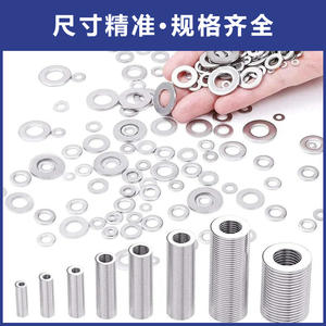 Juego de Arandelas Planas de Acero Inoxidable Shengjing, M2 M2.5 M3 M4 M5 M6 M8 M10, Estándar DIN, 180 Piezas - Product Image 4