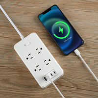 Prise de courant US 3000W multiprise 8AC PD 20WTOTALY CHARGEUR RAPIDE multiprise USB multiprise
