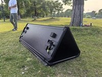 Couvercle de tonneau de lit de ramassage à trois volets en aluminium pliable et étanche pour camion Jeep/Gladiator Rubicon