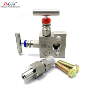 Dụng cụ đa dạng khối chảy máu van SS304 1/2 "NPT 6000psi thép không gỉ áp lực cao fitok 2 Van đa dạng kim van - Product Image 1