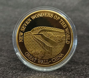 Nueva Moneda Conmemorativa de las Siete Maravillas del Mundo, Recuerdo de Metal Chapado en Oro, Obsequio Coleccionable de Perú, Grandes Edificios - Product Image 2
