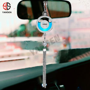 Diffuseur de <span class=keywords><strong>parfum</strong></span> de voiture, 50 pièces, Logo personnalisé, rétroviseur suspendu, diffuseur de <span class=keywords><strong>parfum</strong></span> avec diamants - Product Image 2
