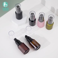 YAN Packaging – Flacon pompe/spray en verre dépoli noir mat vert de 30 ml, à épaule inclinée, vide, pour sérum et lotion, vente en gros
