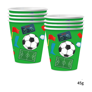 Nouvel ensemble de vaisselle jetable pour <span class=keywords><strong>anniversaire</strong></span> sur le thème du football, assiettes et gobelets en papier pour enfants, garçons, fête, décoration - Product Image 6