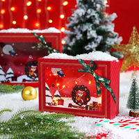Boîte cadeau vide pour la veille de Noël, boîte cadeau surprise, emballage créatif pour Noël et Thanksgiving, boîte en carton recyclable, PVC transparent