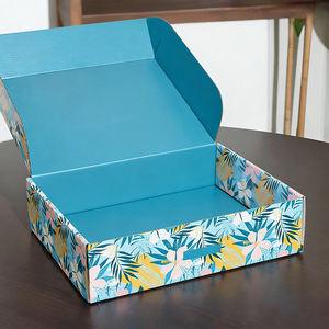 Boîte d'expédition pliante avec logo personnalisé, boîte d'emballage cadeau en carton ondulé - Product Image 4