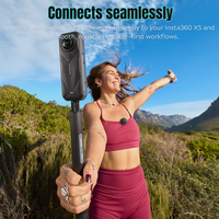 Microphone Insta360 Mic Air Mini 7,9 g 48 kHz, émetteur magnétique, microphone audio pour X5/X4/Ace Pro 2/GO Ultra, accessoire
