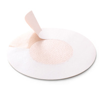 Lot de 5 paires d'autocollants de mamelon en coton jetables personnalisables en tissu extensible sangles de soutien-gorge couvre-mamelons et respectueux de la peau pour femmes