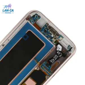 Wholesale Screen samsung s7 edge lcd Display With Glass Digitizer Assembly Sensor Replacement pantalla s7 edge lcd for samsung