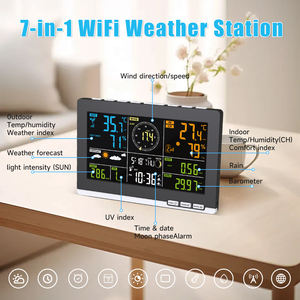 Zertifizierte Kabellose Wetterstation mit Thermo-Hygrometer, Regenmesser, Windgeschwindigkeitsvorhersage und Windmesser für den Industriellen Einsatz – Brandneu - Product Image 3