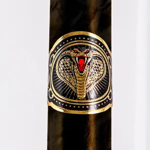 High Quality Cuban Cigar Label Band Custom Logo Printing Cigar Label Gold Foil Embossed Cigar Band Gold Ring Design