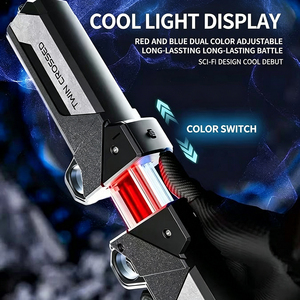 <span class=keywords><strong>Sabre</strong></span> <span class=keywords><strong>Laser</strong></span> Rétractable Lumineux à Double Tête avec Effets Sonores et Clignotants, Design <span class=keywords><strong>Laser</strong></span> de Combat pour Enfants et Adultes - Offre Spéciale - Product Image 6