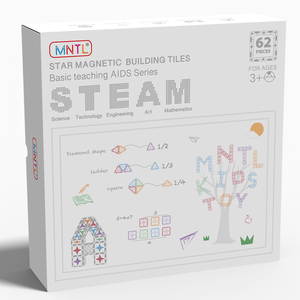 ตัวต่อแม่เหล็ก MNTL STEAM <span class=keywords><strong>62</strong></span> ชิ้น บล็อกแม่เหล็กสำหรับเด็ก ตัวต่อแม่เหล็กหลากสี บล็อกสร้างสรรค์สำหรับเด็ก - Product Image 3