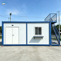 Maison conteneur modulaire de luxe préfabriquée de 20 pieds pour petite famille mobile