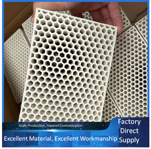 Almacenamiento de calor de panal de cerámica de mullita de corindón de alta resistencia para estufa de chorro caliente y piezas de cerámica de combustión de incinerador - Product Image 2