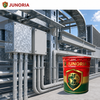 Primaire époxy pour acier galvanisé Junoria 2K, excellente adhérence, anti-décapage, anti-corrosion pour les conduites d'incendie et les systèmes d'incendie.