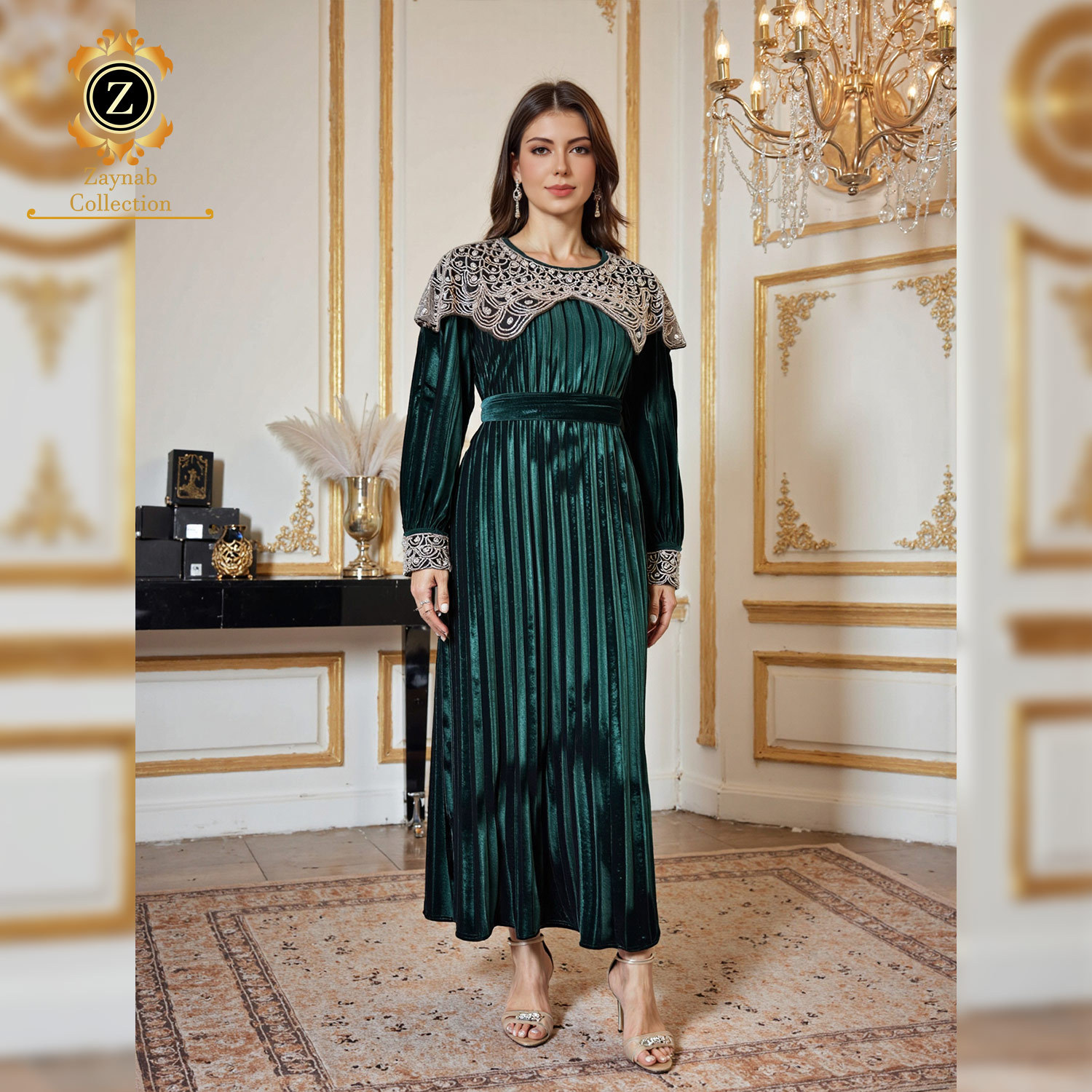 knee length dresses for ladies Abaya Saudi Arabia Black Eid Dress for Women Muslim