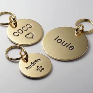 <span class=keywords><strong>Ciondolo</strong></span> Personalizzabile in Acciaio Inossidabile Anticorrosione, Rotondo, Lucidato, Placcato Oro, <span class=keywords><strong>Incisione</strong></span> Laser, Gioiello Fai-da-Te <span class=keywords><strong>con</strong></span> Logo Personalizzato - Product Image 2