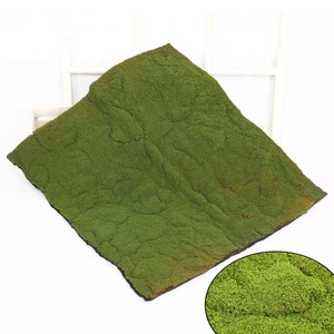 Heno de renos y hierba de panel, hoja decorativa de árbol preservada, bonsái sintético, musgo cuadrado artificial de alta calidad - Product Image 2