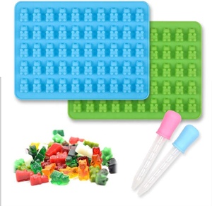 Moldes de dulce de azúcar, resistentes a altas temperaturas, moldes de silicona de grado alimenticio, utensilios para hornear rosquillas de amor de dibujos animados <span class=keywords><strong>caseros</strong></span> - Product Image 4